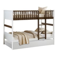 Malie King Single Bunk Bed with Trundle & Mattress